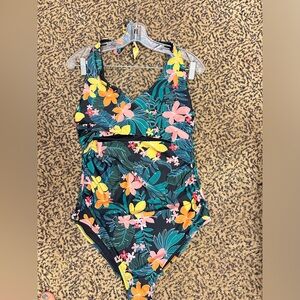 Women’s tropical one piece swimsuit